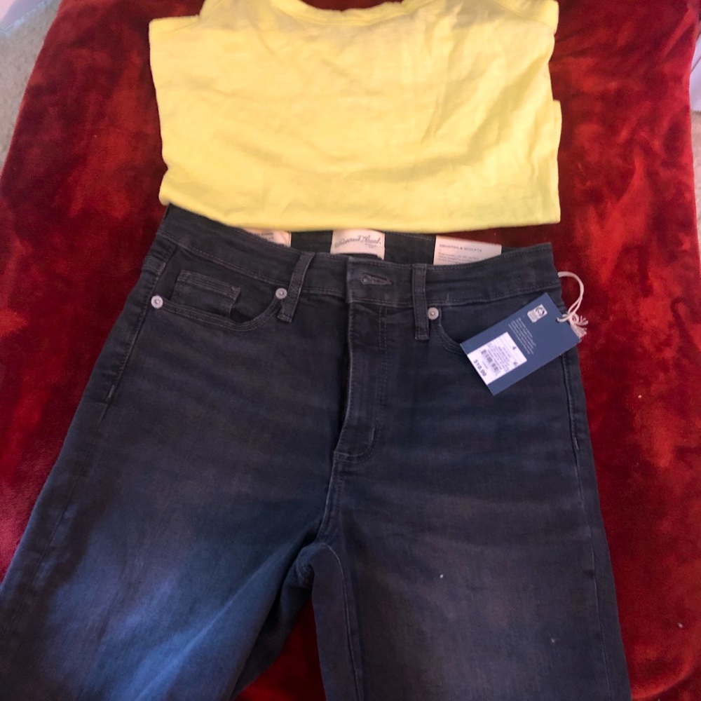 Jean shorts and top